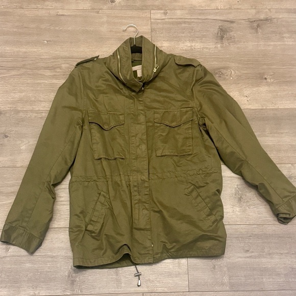 H&M Jackets & Blazers - 🪖 H&M Cotton Utility Jacket | Size 14 | Khaki Green